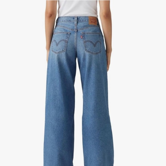 Levis Blue Wide-Leg Women Jeans - Picture 3 of 3